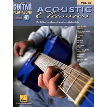 Acoustic Classics (+online audio) : Guitar Playalong Vol.33 Songbook Vocal/Guitar/Tab