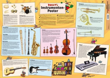 Voggenreiter Voggys Instrumenten-Poster Martina Holtz