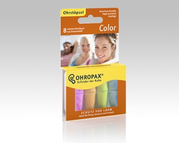 OHROPAX Color - 8 Ohrstöpsel in Dose