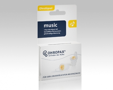OHROPAX music - 2 Ohrstöpsel mit Spezialfilter