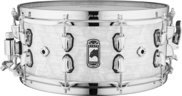 MAPEX BLACK PANTHER Snare, 14x6, Heritage, White Pricobloc Pearl