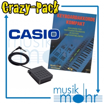 Musik Mohr Crazy-Pack CP06 Keyboard Akkorde Kompakt + Casio Pedal SP-3