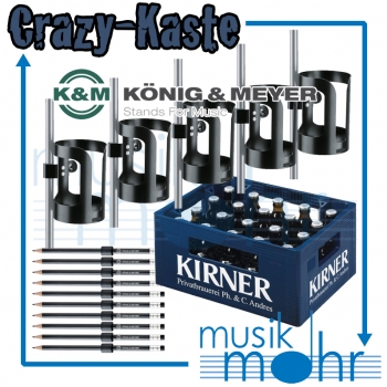 Crazy-Kaste Deal 5x K&M Getränkehalter Groß + 10x K&M Bleistift + Kiste Kirner