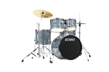 TAMA Stagestar Drumkit 5 teilig (20" BD) - Sea Blue Mist/Chrom HW + MEINL Cymbals BCS Cymbal Set