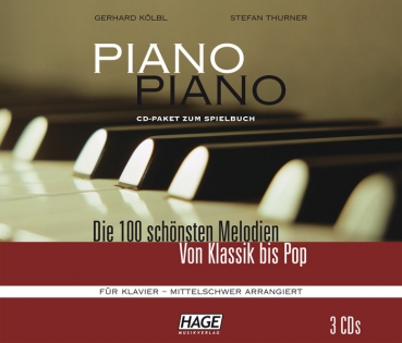 Hage Piano Piano 1 mittelschwer CD-Paket (3 CDs)