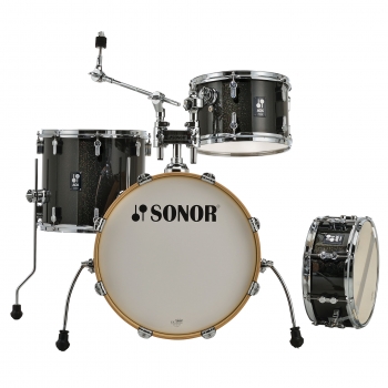 Sonor AQX 18" Black Midnight Sparkle Jazz Shell Set