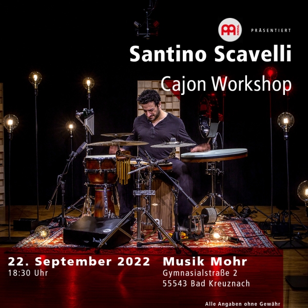 Cajon Workshop mit Santino Scavelli 22.09.22 Bad Kreuznach
