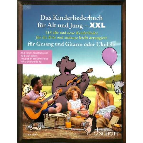 Das Kinderliederbuch für Alt und Jung - XXL für Gitarre und Ukulele
