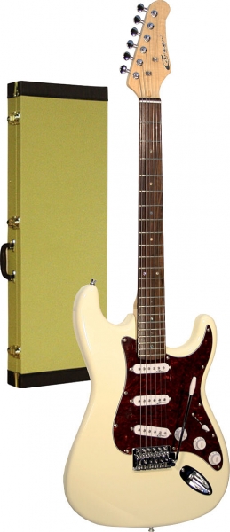 Career Stage-1 E-Gitarre Vintage White mit Vintage-Case