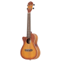 Preview: Ortega RUDAWN-CE-L Sunburst Satin Konzert Ukulele mit Tonabnehmer Lefthand !!!