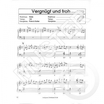 DUX Walzer Melodien Keyboard