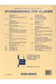 Die neue Etüden Vorstufe 1 Klavier Scholz