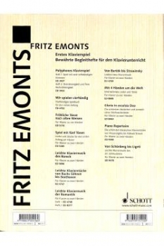 Erstes Klavierspiel 2 Fritz Emonts