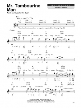 Bob Dylan Harmonica Play-Along Volume 12