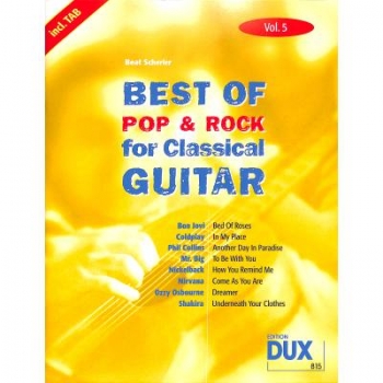 DUX Best of Pop & Rock for Classical Guitar Vol. 5