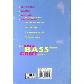 Die AMA Bassgitarren-Grifftabelle