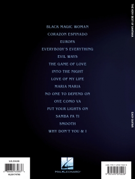 Preview: The Very Best of Santana Easy Guitar