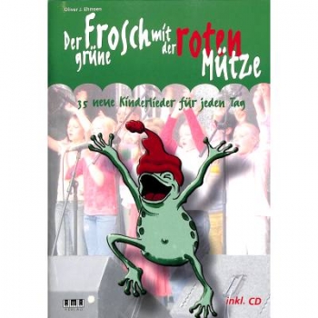 Der grüne Frosch mit der roten Mütze