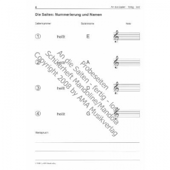 Preview: AMA An die Saiten, fertig, los! – Schülerheft Mandoline