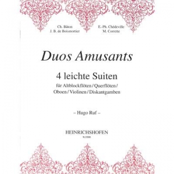 Duos amusants 4 leichte Suiten für Alblockflöten (Fl/OB/VL), Ruf Hugo