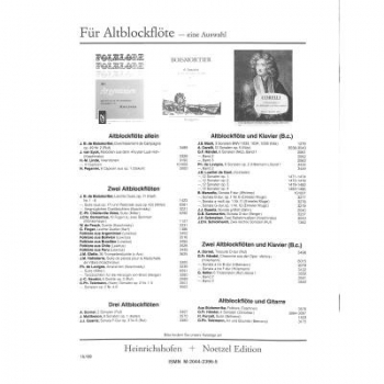 Preview: Duos amusants 4 leichte Suiten für Alblockflöten (Fl/OB/VL), Ruf Hugo