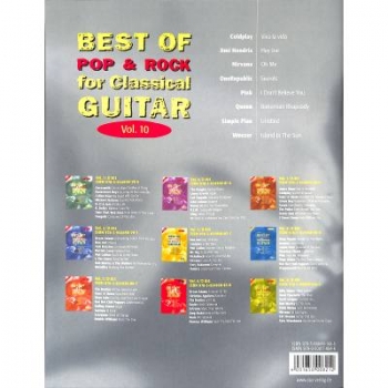 Preview: DUX Best of Pop & Rock for Classical Guitar Vol. 10