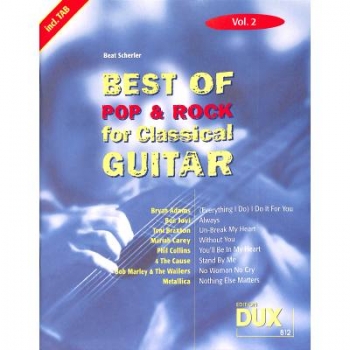 DUX Best of Pop & Rock for Classical Guitar Vol. 2