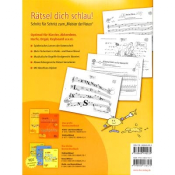 Preview: DUX Das große Notenrätselbuch Violin- und Bassschlüssel
