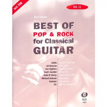 DUX Best of Pop & Rock for Classical Guitar Vol. 12