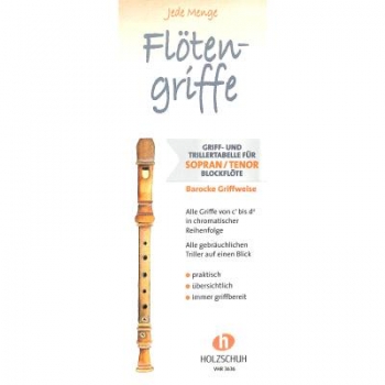 Jede Menge Flötengriffe barocke Griffweise