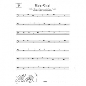 DUX Das kleine Notenrätselbuch Bassschlüssel