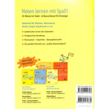 Preview: DUX Das kleine Notenrätselbuch Violin- und Bassschlüssel