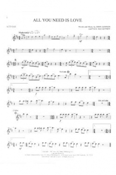 The Beatles- Instrumental Play along AltSax