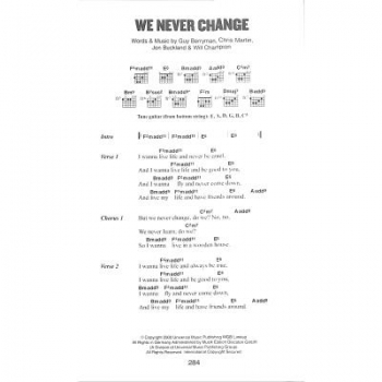 The little black songbook Coldplay