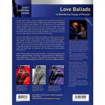 Love Ballads Tenorsaxophon+Klavier inkl online audio