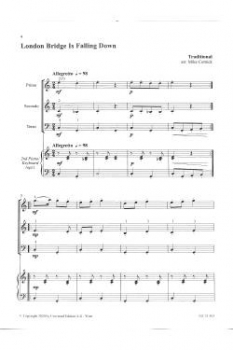 Preview: 6 easy pieces for 3 right hands at 1 piano