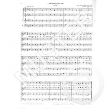 Preview: Lieder des Evangelischen Gesangbuchs 1 für Blockflöten-Quartett (SATB)