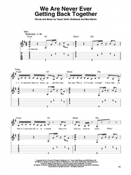 Preview: Taylor Swift Easy Guitar Play-Along Volume 12