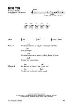 Preview: The Rolling Stones – Guitar Chord Songbook