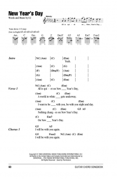 Preview: U2 – Guitar Chord Songbook