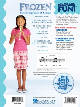 Preview: Frozen - Recorder Fun! Paket mit Songbuch und Instrument!