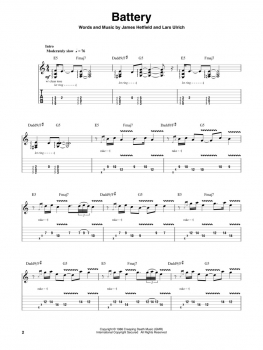 Preview: Metallica: 1983-1988 Guitar Play-Along Volume 195