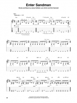 Preview: Metallica: 1991-2016 Guitar Play-Along Volume 196