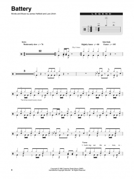 Preview: Metallica: 1983-1988 Drum Play-Along Volume 47