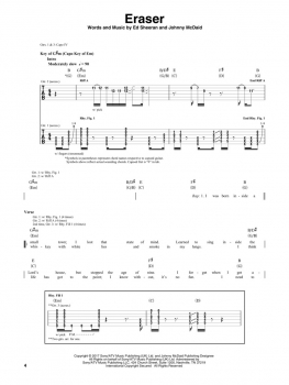 Preview: Ed Sheeran – Divide Accurate Tab Edition