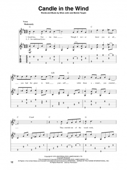 Fingerpicking Elton John