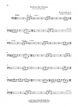 Preview: Sondheim for Cello and Piano