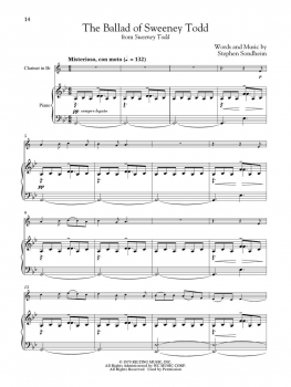 Sondheim for Clarinet and Piano
