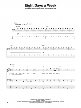 The Beatles Bass Play-Along Volume 13