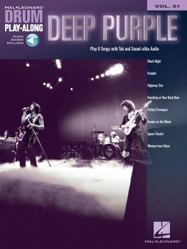 Deep Purple Drum Play-Along Volume 51